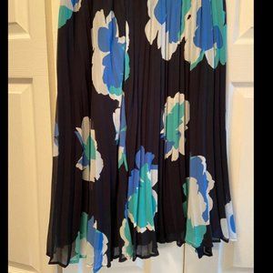 Target Blue Floral Midi Skirt